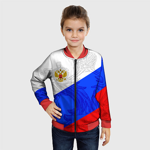 Детские куртки-бомберы с символикой России