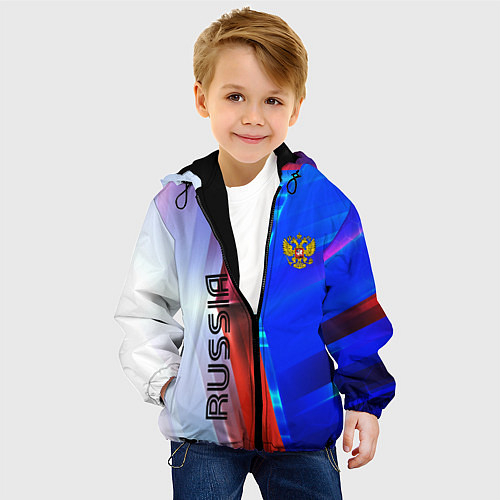 Детские куртки с капюшоном с символикой России