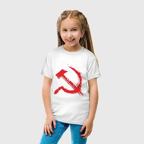 Детские хлопковые футболки с символикой России