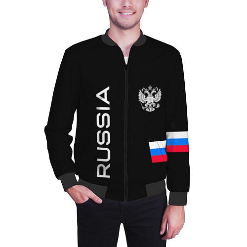 Мужские куртки-бомберы с символикой России