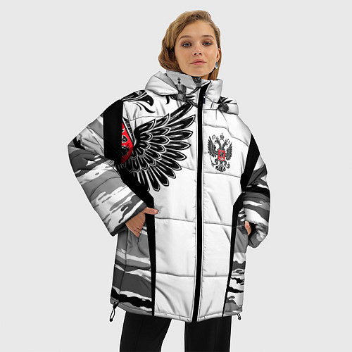 Женские куртки с капюшоном с символикой России