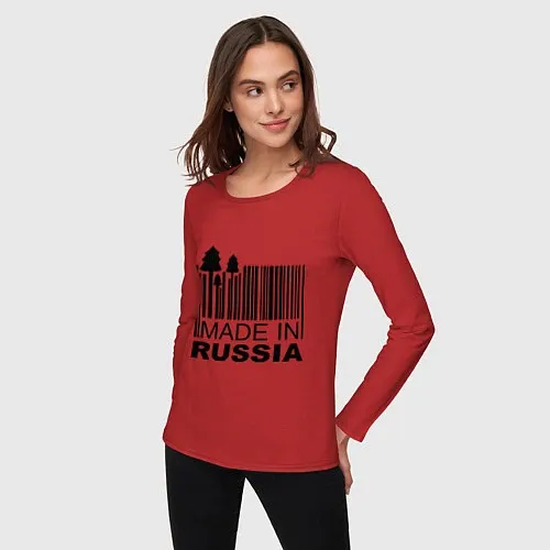 Женские лонгсливы с символикой России