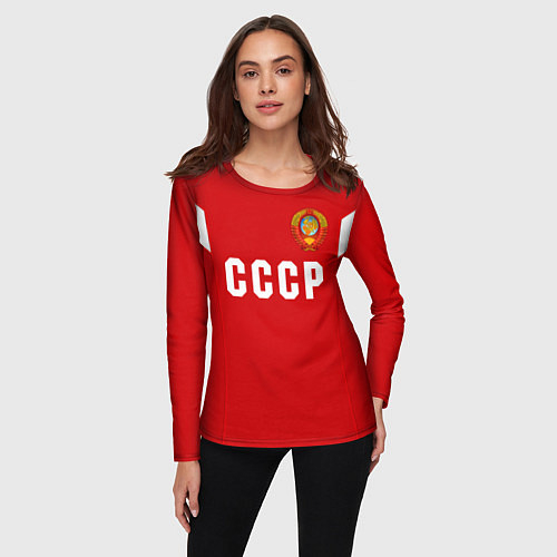Женские футболки с рукавом с символикой России