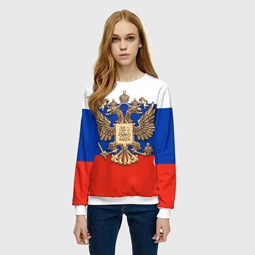 Женские Свитшоты полноцветные с символикой России