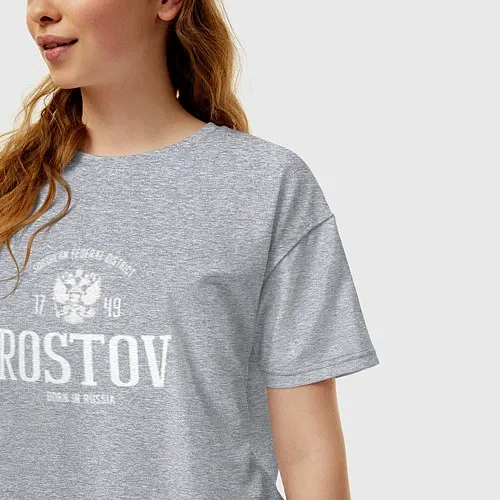 Женские футболки оверсайз с символикой России
