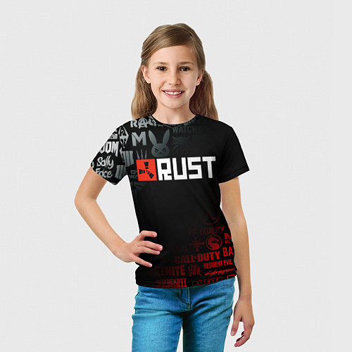 Детские 3D-футболки Rust
