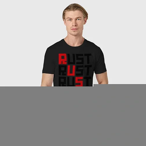 Мужские хлопковые футболки Rust