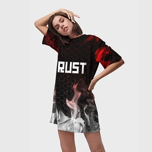 Женские длинные футболки Rust