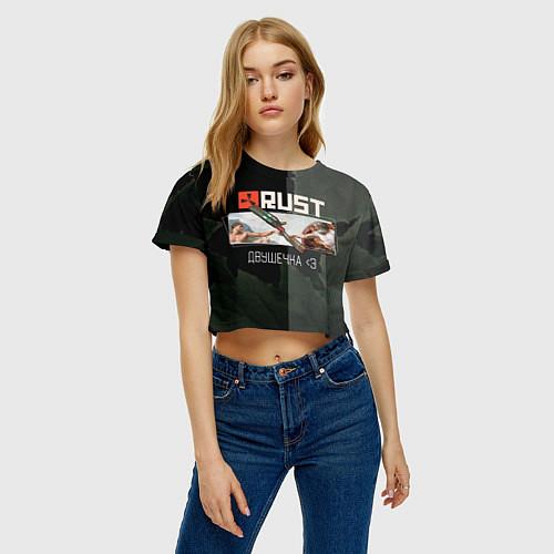 Женские укороченные футболки Rust