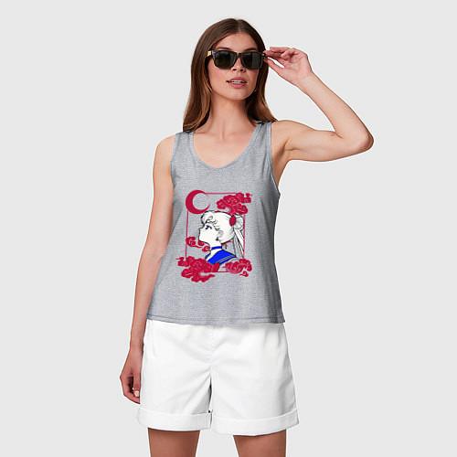 Женские майки-безрукавки Сейлор Мун