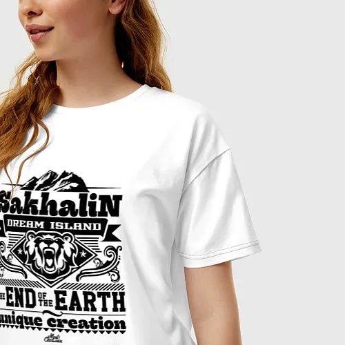 Женские футболки оверсайз Сахалина