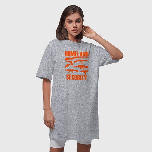 Женские длинные футболки для охранника