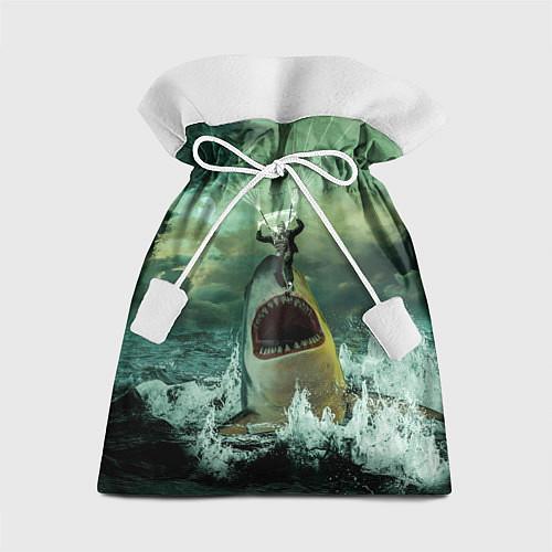 Мешки подарочные с акулами