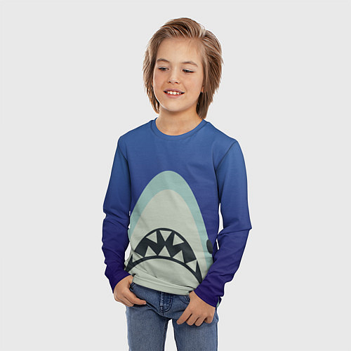Детские футболки с рукавом с акулами