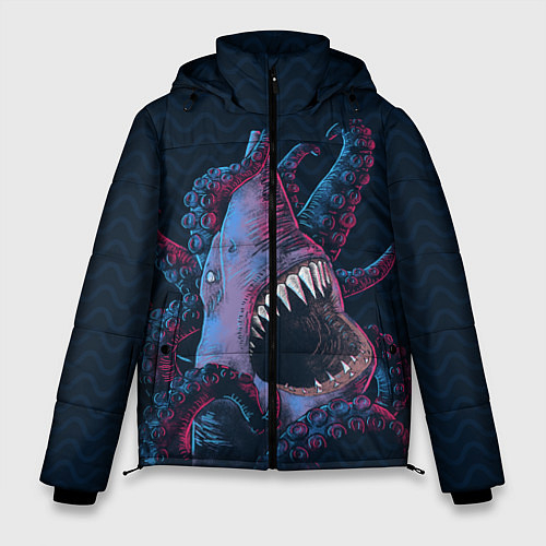 Мужские куртки с капюшоном с акулами