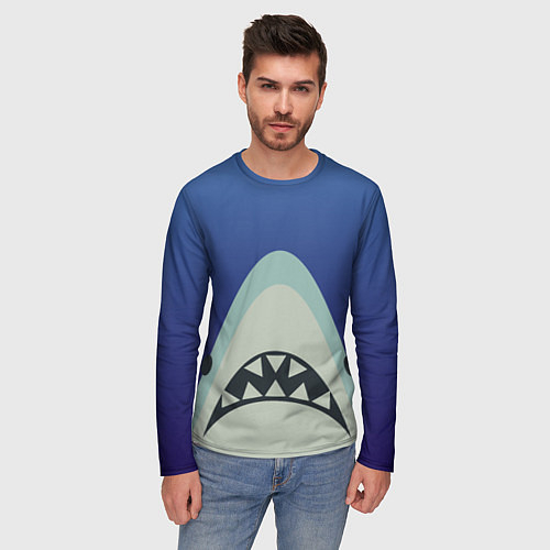 Мужские футболки с рукавом с акулами