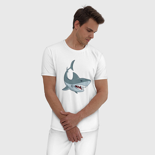 Мужские пижамы с акулами