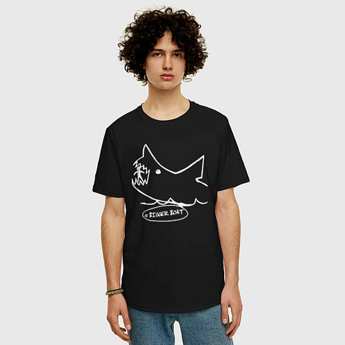 Мужские футболки оверсайз с акулами