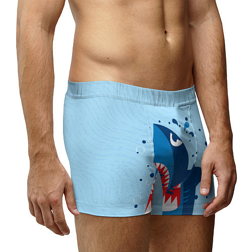 Мужские трусы-боксеры с акулами