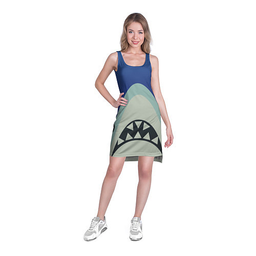 Платья укороченные с акулами
