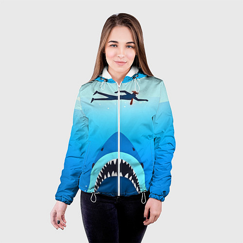 Женские демисезонные куртки с акулами