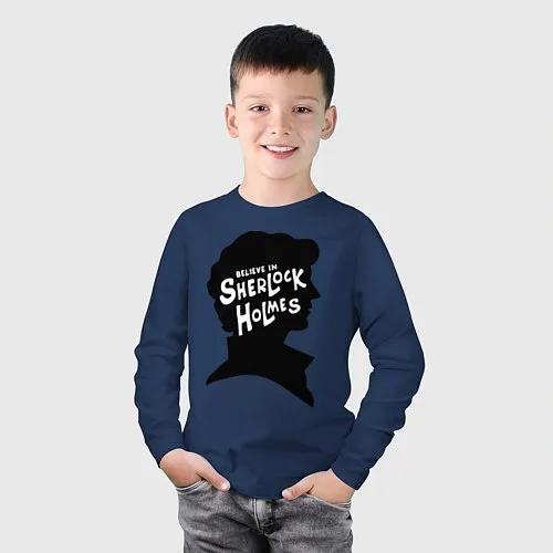 Детские футболки с рукавом Шерлок