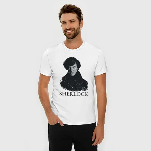 Мужские приталенные футболки Шерлок