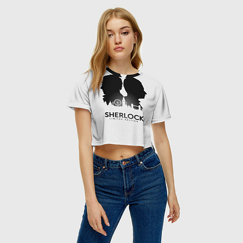 Женские укороченные футболки Шерлок