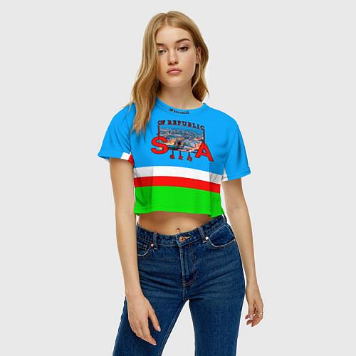 Женские укороченные футболки Сибири