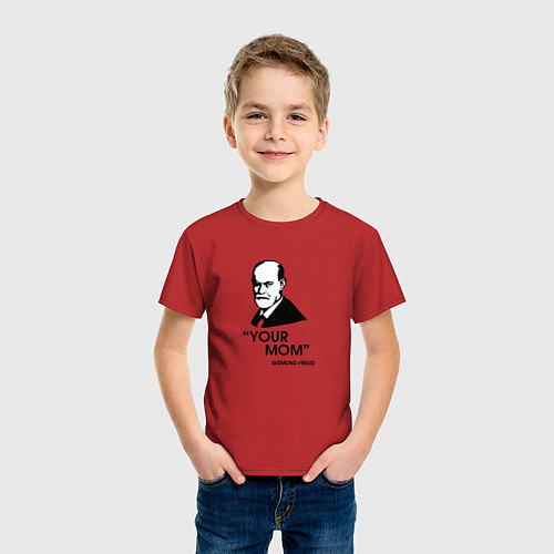 Детские хлопковые футболки Зигмунд Фрейд