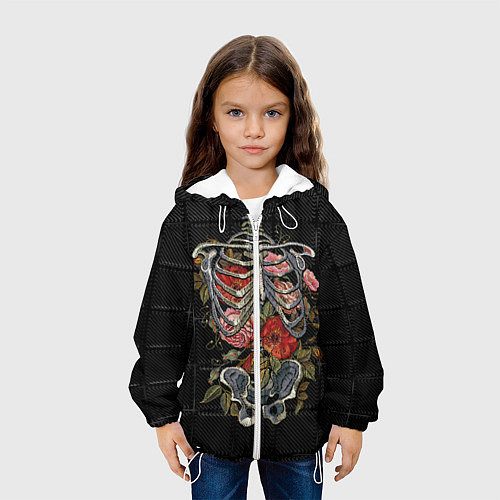 Детские демисезонные куртки со скелетами