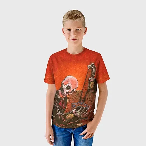 Детские 3D-футболки со скелетами