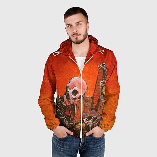 Мужские ветровки со скелетами