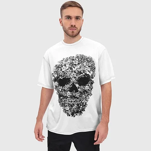 Мужские 3D-футболки с черепами
