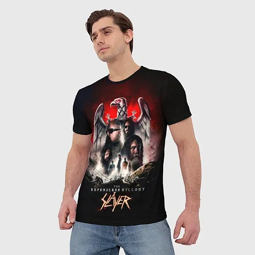 Мужские 3D-футболки Slayer