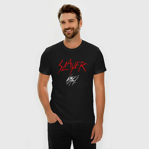 Мужские приталенные футболки Slayer