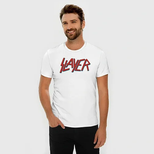 Мужские приталенные футболки Slayer