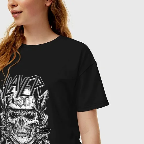 Женские футболки оверсайз Slayer