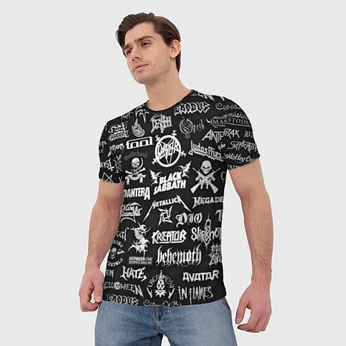Мужские 3D-футболки Slipknot
