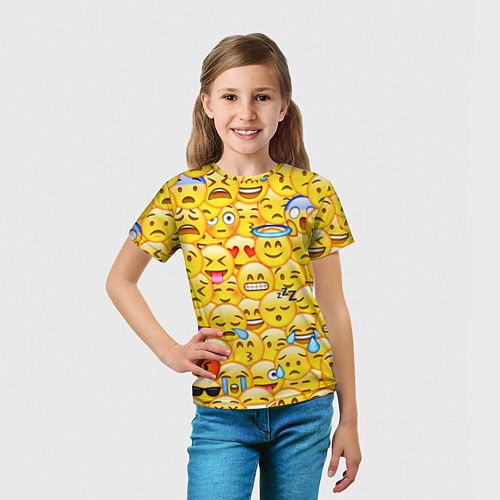Детские футболки со смайлами