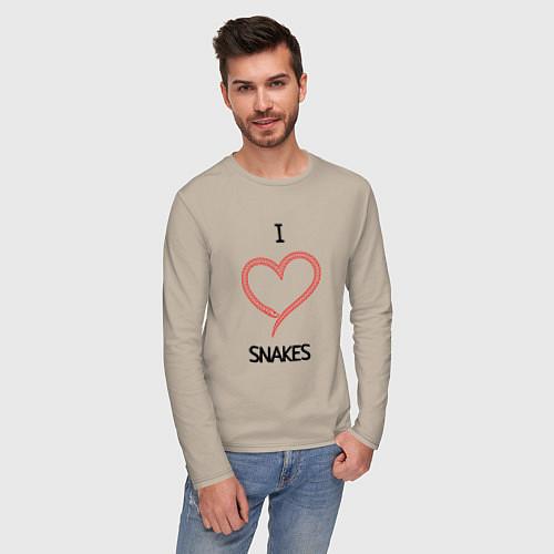 Мужские футболки с рукавом со змеями
