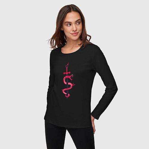 Женские футболки с рукавом со змеями