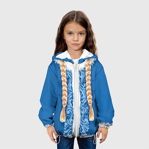 Детские куртки с капюшоном cо Снегурочкой