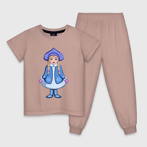 Детские пижамы cо Снегурочкой