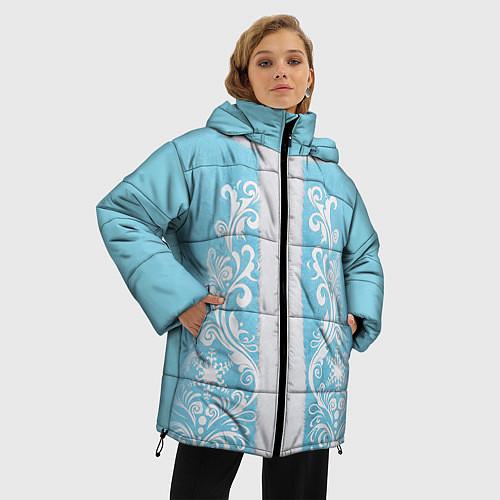 Женские куртки с капюшоном cо Снегурочкой