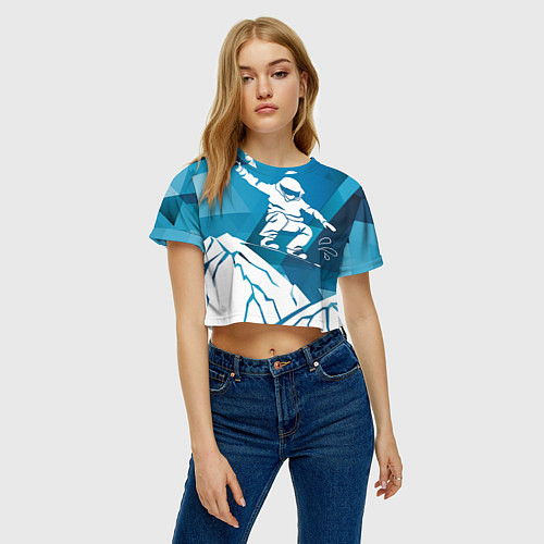 Сноубординговые женские укороченные футболки