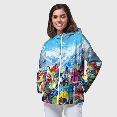 Сноубординговые женские ветровки