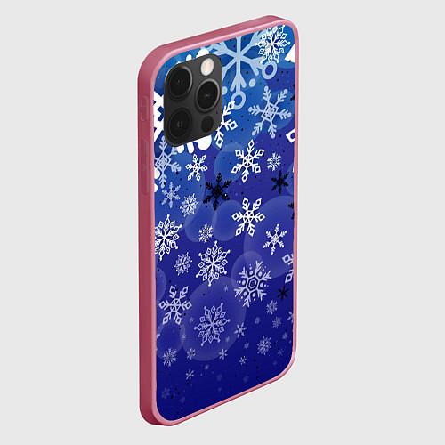 Чехлы iPhone 12 series cо снежинками