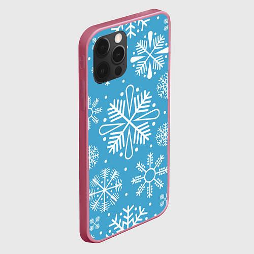 Чехлы iPhone 12 series cо снежинками