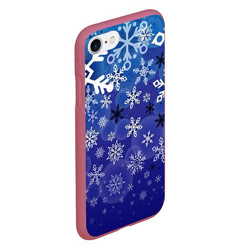 Чехлы для iPhone 8 cо снежинками